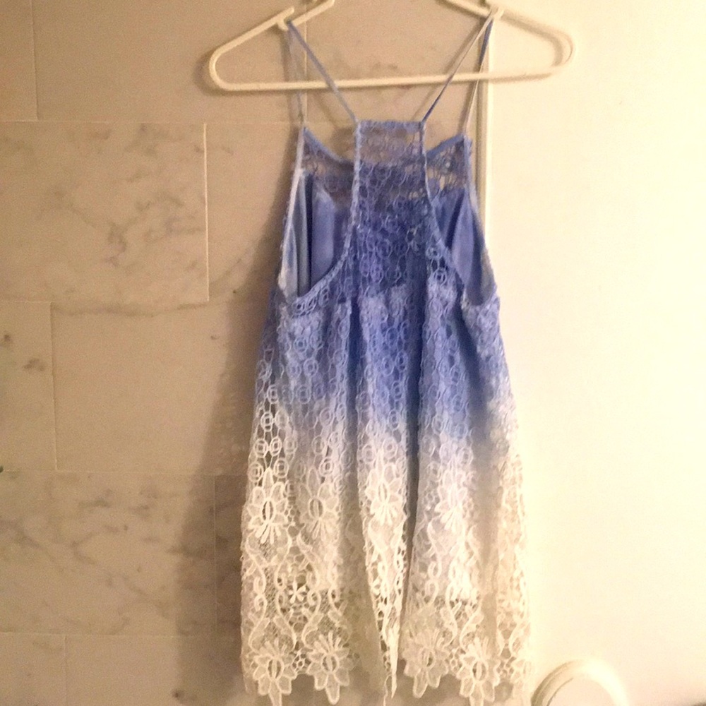 Beautiful lined crochet u believe dress tank top